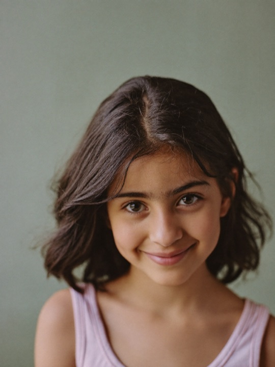 A child smiling